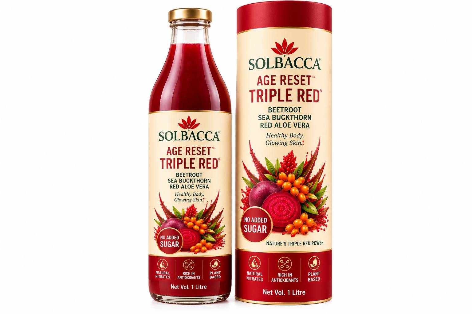 SOLBACCA Triple Red® – Beetroot, Sea Buckthorn & Aloe Vera