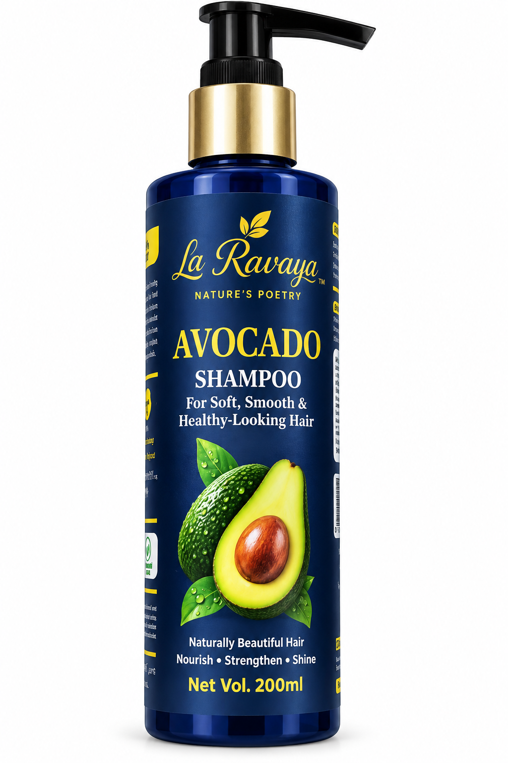 La Ravaya Avocado Shampoo for Soft, Smooth & Healthy-Looking Hair