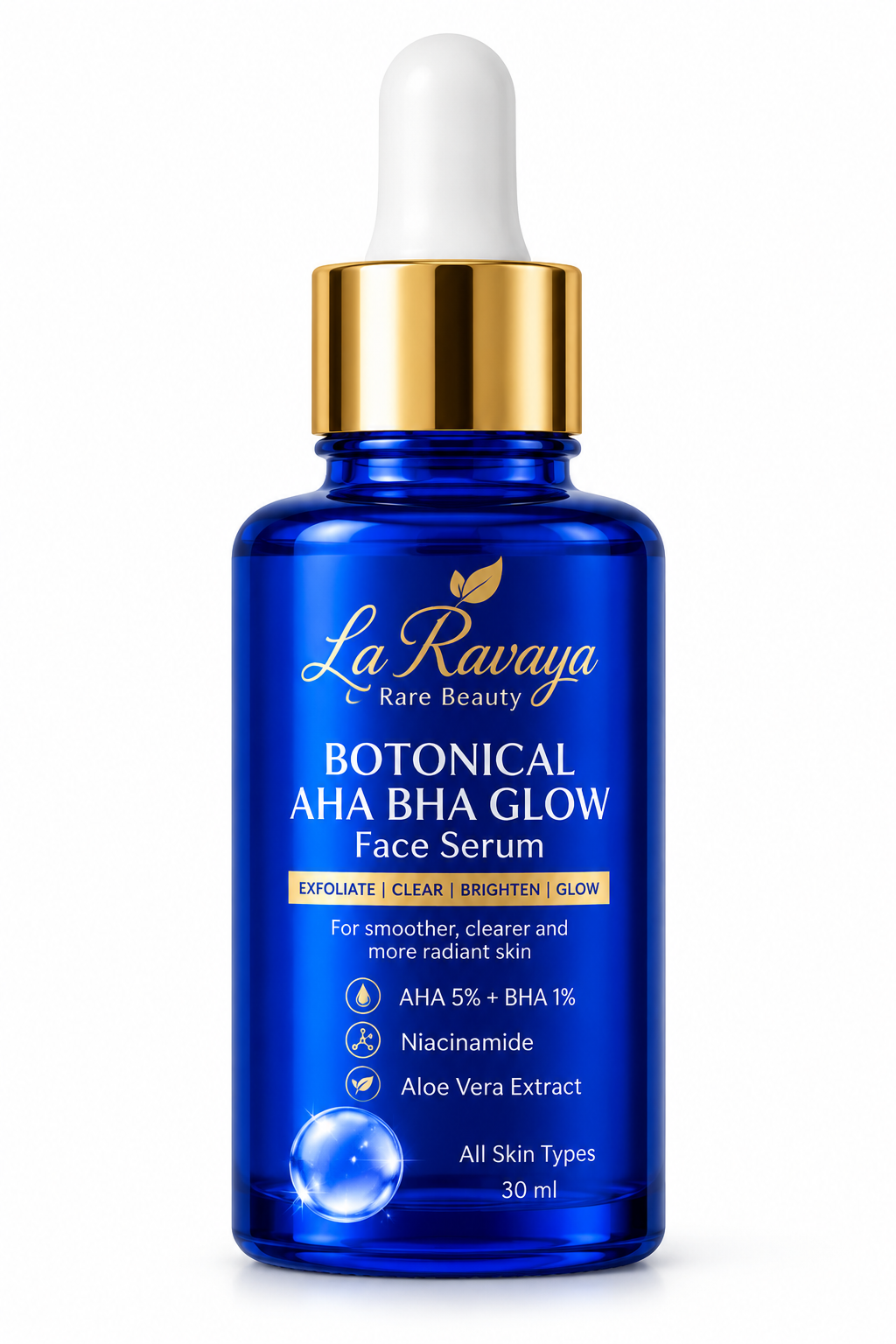 La Ravaya Botanical AHA BHA Glow Face Serum – 30 ml