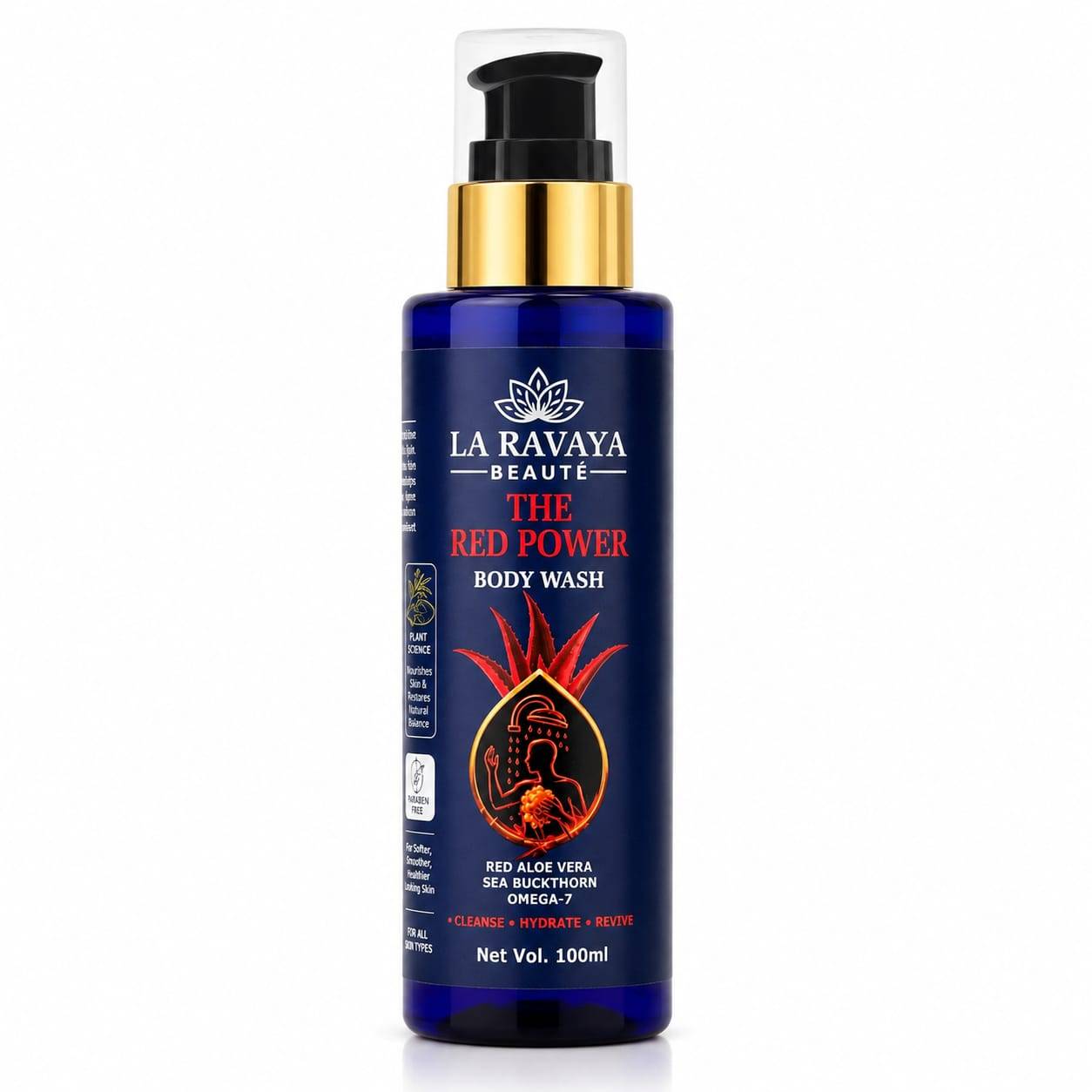 La Ravaya Red Power Body Wash | Aloe Vera & Omega-7