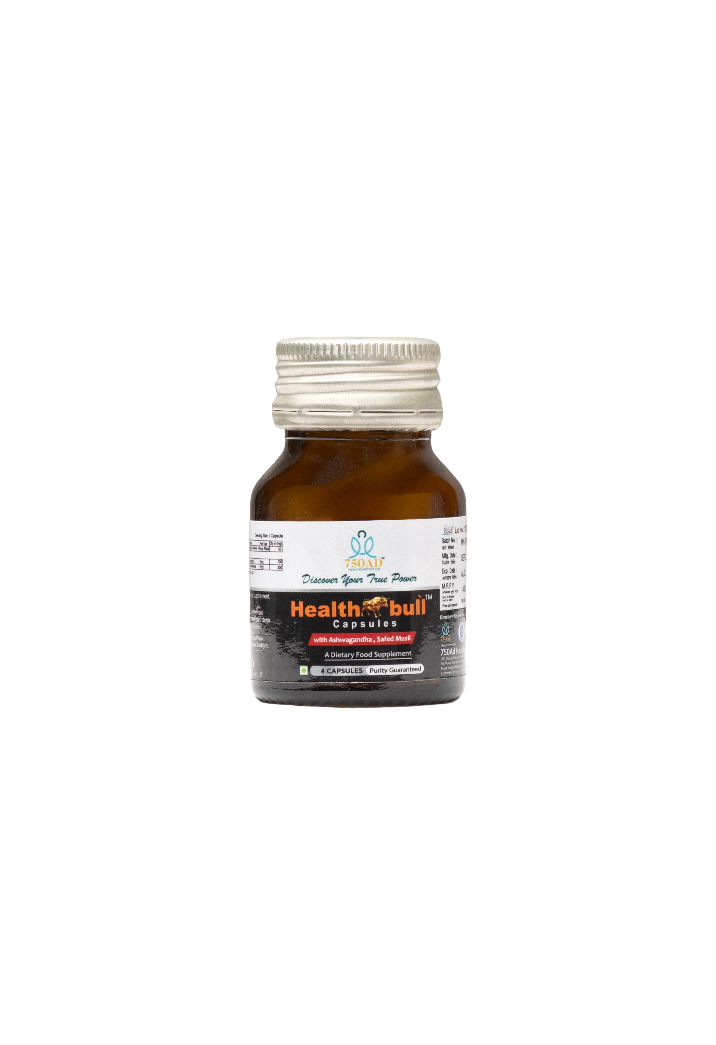 Health bull Shilajit Capsules (Kesar Yukt)