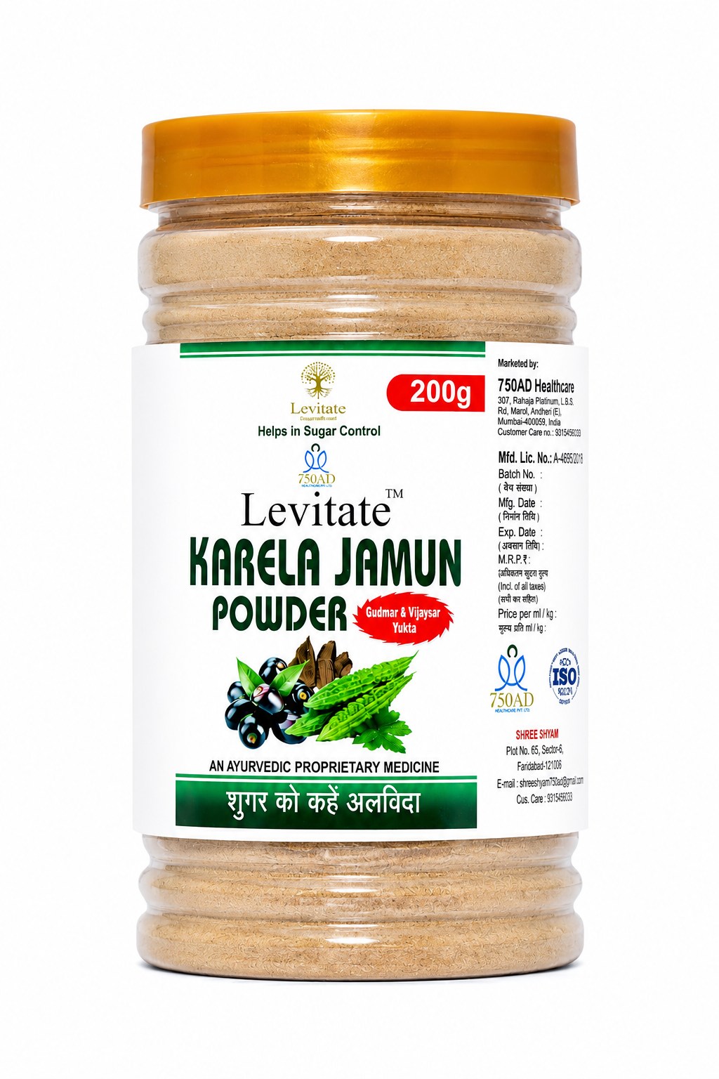 Levitate Karela Jamun Powder